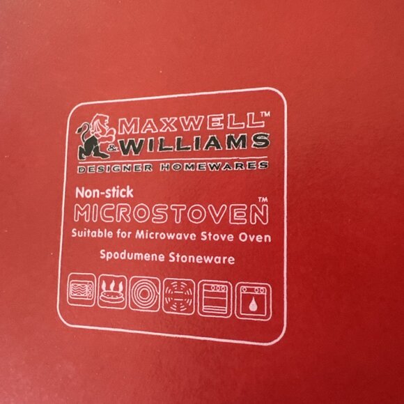 Rare Maxwell Williams Red Microstoven 25cm Non-Stick Microwave Stove Oven - Picture 5 of 16